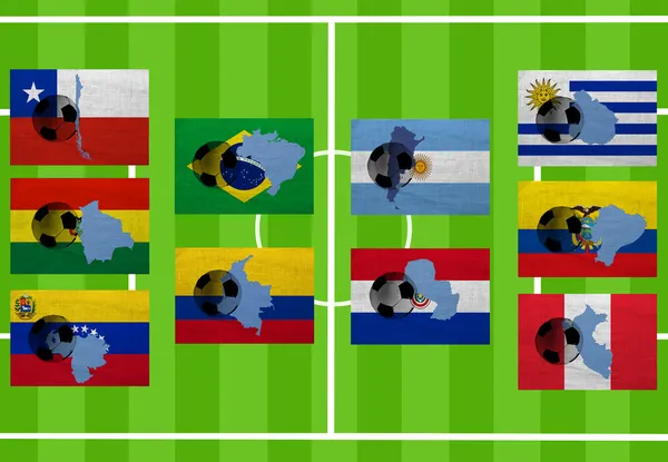 Південноамериканська футбольна — стокове фото