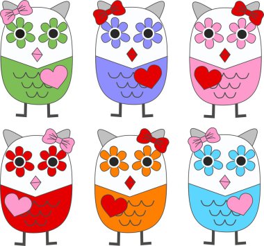 Owl background clipart