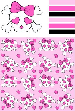 Three different patterns clipart