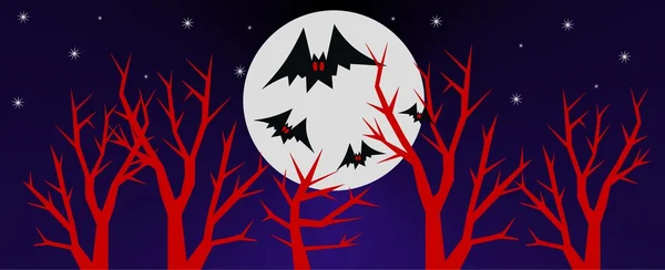 En-tête Halloween pour site web — Image vectorielle