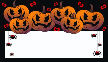 Happy halloween header clipart