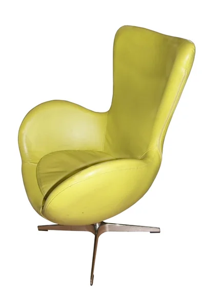 Krzesło komputerowe żółty — Zdjęcie stockowe