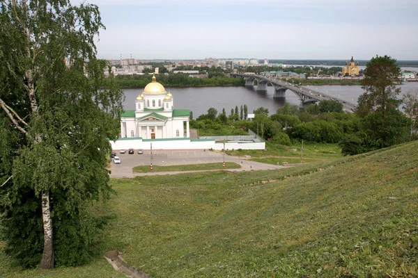 Wiosna widok na klasztor Zwiastowania Niżny Nowogród — Zdjęcie stockowe