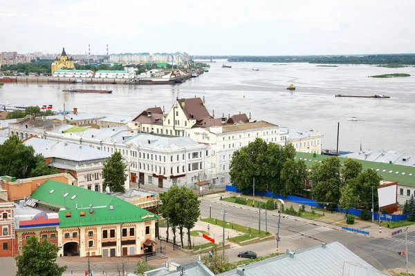 General view of Nizhny Novgorod in june — Stock Photo, Image