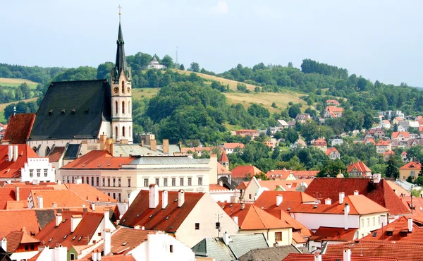 Vista de verano de Cesky Krumlov República Checa —  Fotos de Stock
