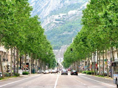 Cours Jean Jaures Grenoble France clipart