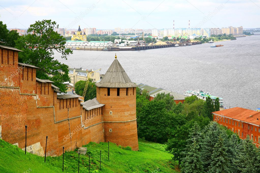 Nizhny Novgorod morning cityscape