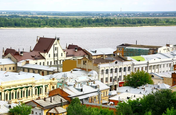 A parte histórica mais antiga de Nizhny Novgorod Rússia — Fotografia de Stock