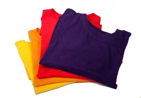 Färgglada t-shirts — Stockfoto