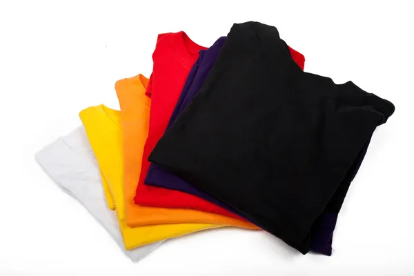 Stack of t-shirts — Stock Photo, Image