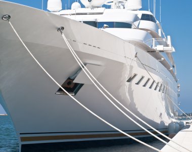 Modern yacht clipart