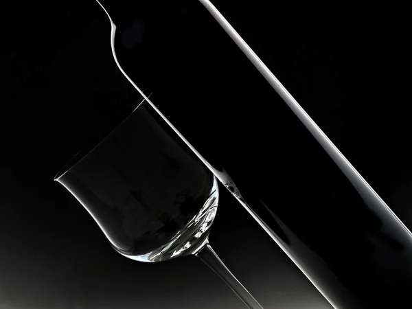 Wine and glass — Stock Photo, Image