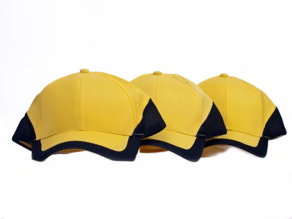 Yellow caps — Stock Photo, Image
