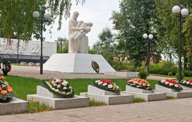 Memorial eternal glory in Kozelsk clipart