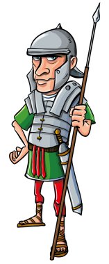 Cartoon Roman Legionary clipart