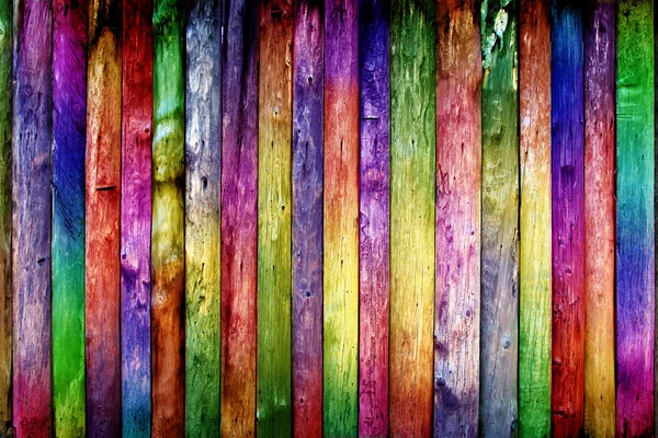 stock image Bright colored fence