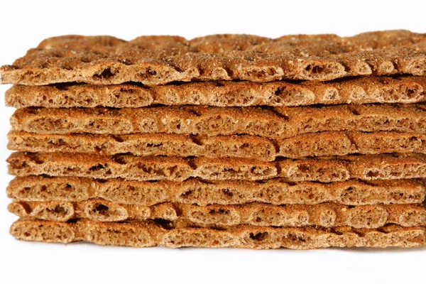 Rye bread, a pile of folded — Stock Photo, Image