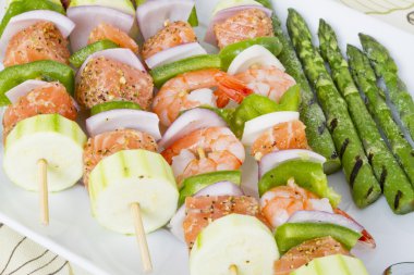 Seafood Skewers clipart