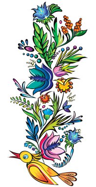 Vector floral ornament clipart