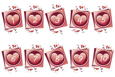 Numbers from 1 to 10 clipart