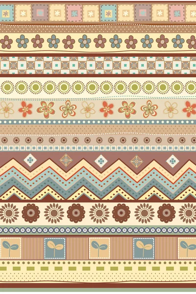 Stripe ethnic pattern wallpaper — Stock Vector