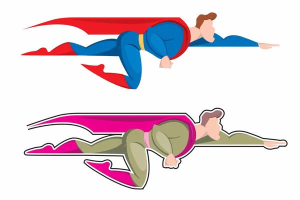 Vektor superman — Stock vektor