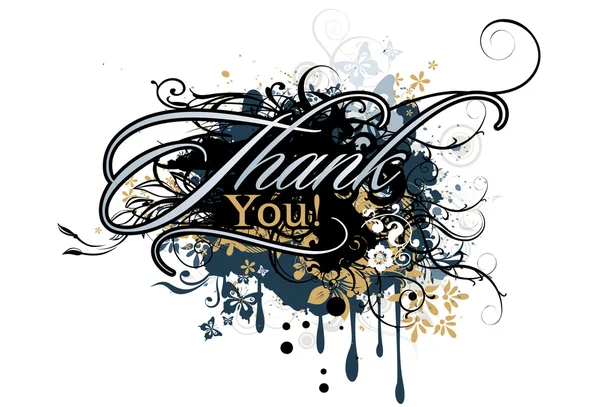 Επιγραφή "thank you" — Διανυσματικό Αρχείο