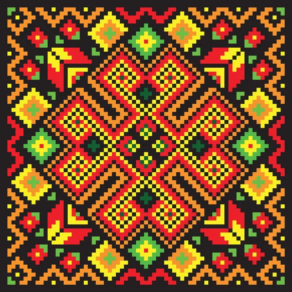 Mosaico etnico — Vettoriale Stock