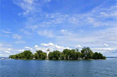 Island on Lake Chiemsee clipart