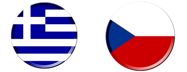 Grupp en euro 2012 tjeckisk grekiska — Stockfoto