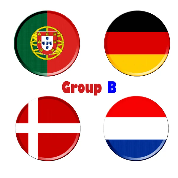 Gruppo b euro 2012 — Foto Stock