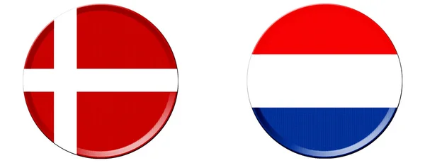 Groep b euro 2012 Denemarken Nederland Stockfoto
