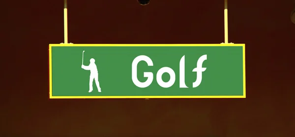 Golf en una tabla — Foto de Stock