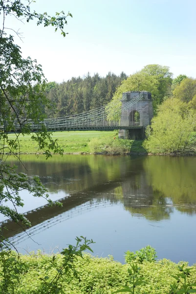 Union Bridge at Horncliffe on river Tweed — Stock Photo, Image