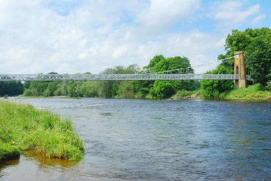 zincir köprü tweed Nehri üzerinde