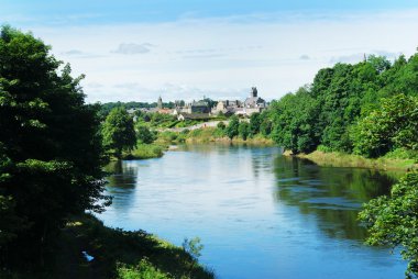 Coldstream on river tweed clipart