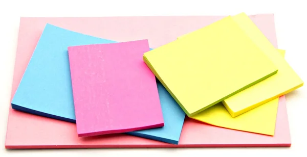 Papel coloreado para notas — Foto de Stock