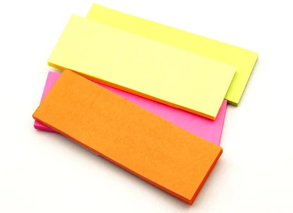Papel colorido para notas — Fotografia de Stock