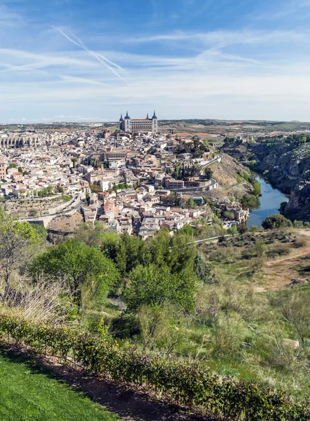 Vista da cidade espanhola de Toledo — Fotografia de Stock