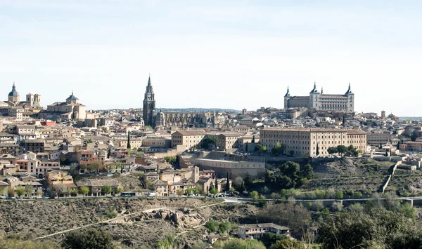Toledo İspanyol şehir görüntüsü — Stok fotoğraf