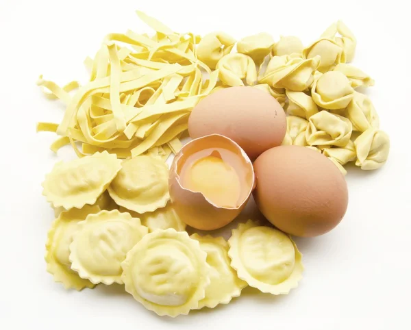 Olasz tészta tojással — Stock Fotó
