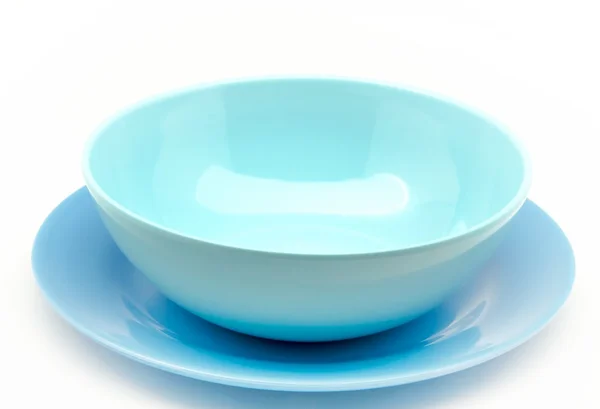 Кольоровий пластиковий посуд — стокове фото