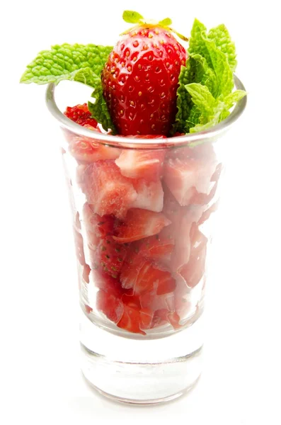 Erdbeeren geschnitten — Stockfoto