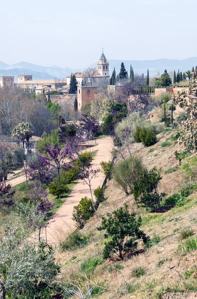 Alhambra bahçeleri — Stok fotoğraf
