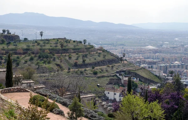 Way into a garden of Granada — Stock Photo, Image