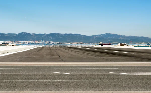 Runway of Gibraltar airport