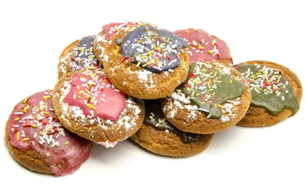 Barevné sušenky — Stock fotografie
