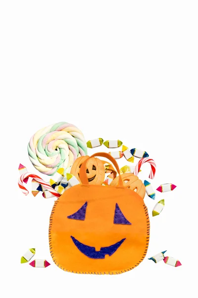 Halloween Bucket - with clipping path — Stock Photo, Image