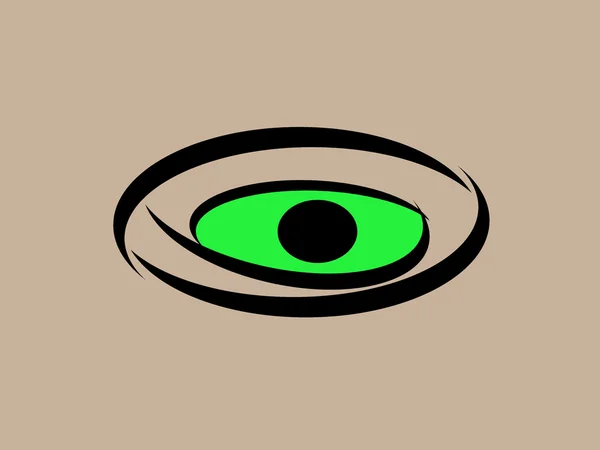 Zöld szem — Stock Fotó