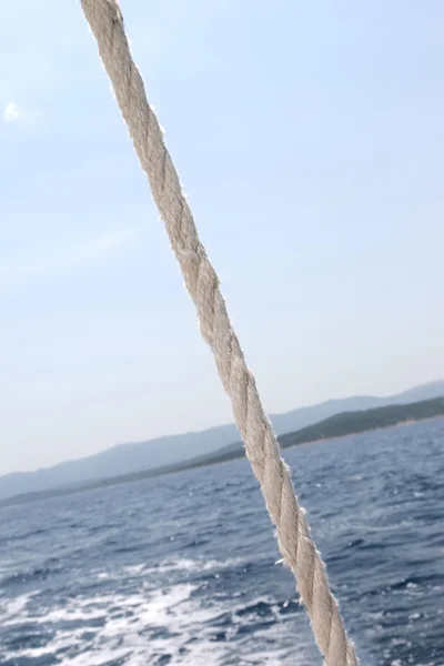 Rope on the ship — Stock Photo, Image